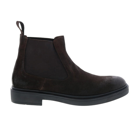 Bruno Magli Paris MB2PARC1 Mens Brown Suede Slip On Chelsea Boots