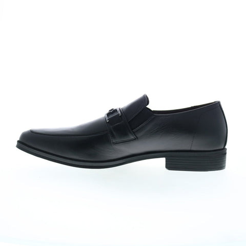 Bruno Magli Paul MB2PAUA0 Mens Black Leather Loafers & Slip Ons Casual Shoes