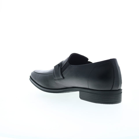 Bruno Magli Paul MB2PAUA0 Mens Black Leather Loafers & Slip Ons Casual Shoes