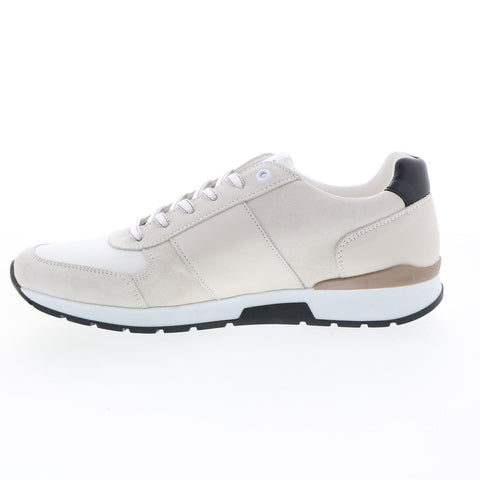 Bruno Magli Beta MB3BETG3 Mens Beige Suede Lace Up Lifestyle Sneakers Shoes