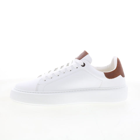Bruno Magli Lucca MB3LCCG0 Mens White Leather Lifestyle Sneakers Shoes