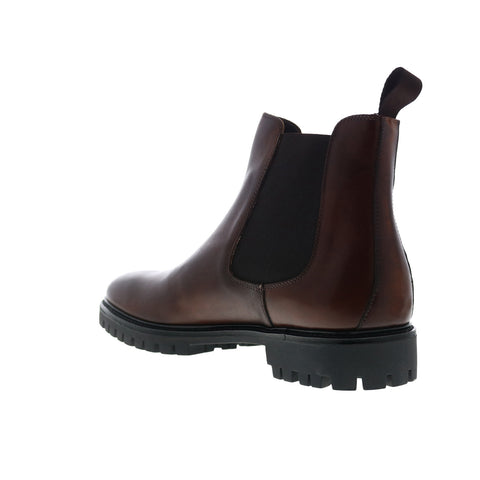 Bruno Magli Ramiro MB3RAME0 Mens Brown Leather Slip On Chelsea Boots