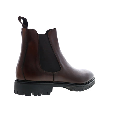 Bruno Magli Ramiro MB3RAME0 Mens Brown Leather Slip On Chelsea Boots