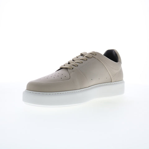 Bruno Magli Cristino MB4CROO0 Mens Beige Leather Lifestyle Sneakers Shoes