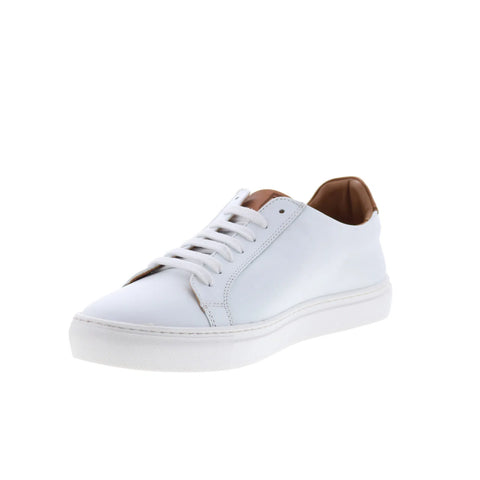 Bruno Magli Daniel MB4DANG0 Mens White Leather Lifestyle Sneakers Shoes