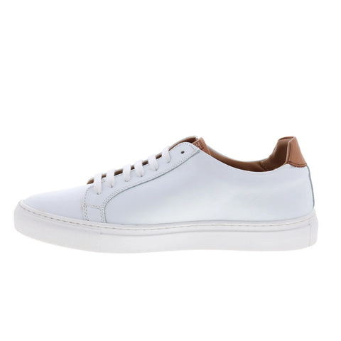Bruno Magli Daniel MB4DANG0 Mens White Leather Lifestyle Sneakers Shoes
