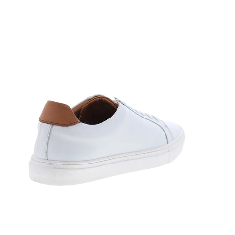 Bruno Magli Daniel MB4DANG0 Mens White Leather Lifestyle Sneakers Shoes