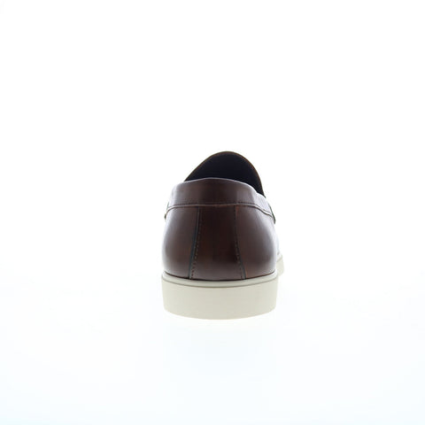 Bruno Magli Ezra MB4EZRB0 Mens Brown Leather Loafers & Slip Ons Penny Shoes