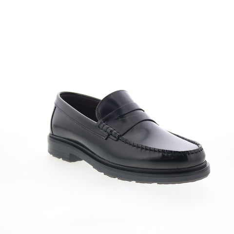 Bruno Magli Milo MB4MILA0 Mens Black Leather Loafers & Slip Ons Penny Shoes