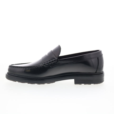 Bruno Magli Milo MB4MILA0 Mens Black Leather Loafers & Slip Ons Penny Shoes