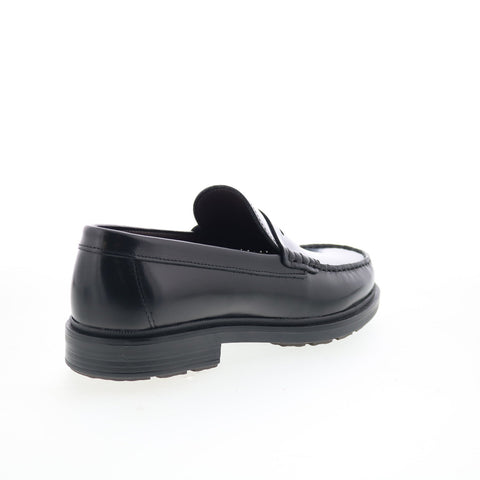 Bruno Magli Milo MB4MILA0 Mens Black Leather Loafers & Slip Ons Penny Shoes