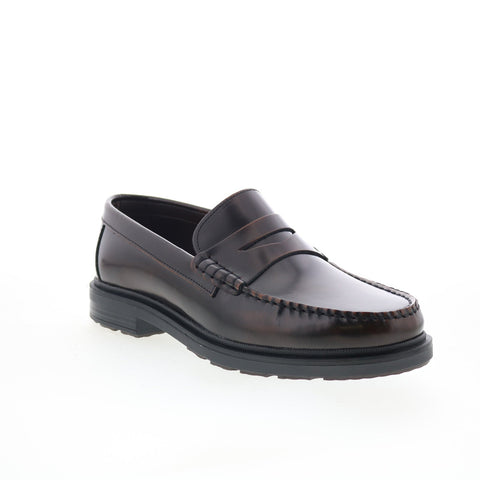 Bruno Magli Milo MB4MILC0 Mens Brown Leather Loafers & Slip Ons Penny Shoes
