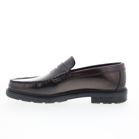 Bruno Magli Milo MB4MILC0 Mens Brown Leather Loafers & Slip Ons Penny Shoes