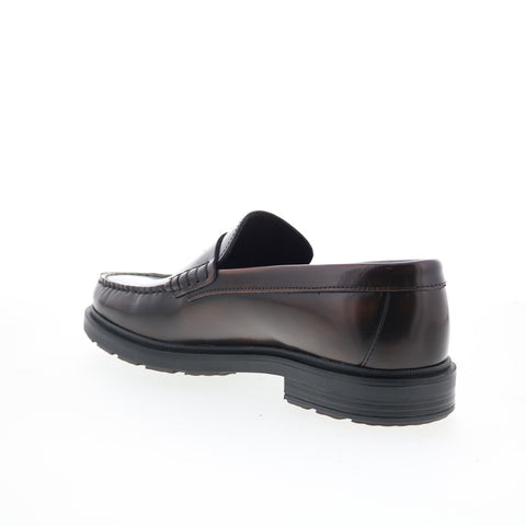 Bruno Magli Milo MB4MILC0 Mens Brown Leather Loafers & Slip Ons Penny Shoes