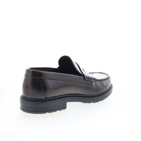 Bruno Magli Milo MB4MILC0 Mens Brown Leather Loafers & Slip Ons Penny Shoes