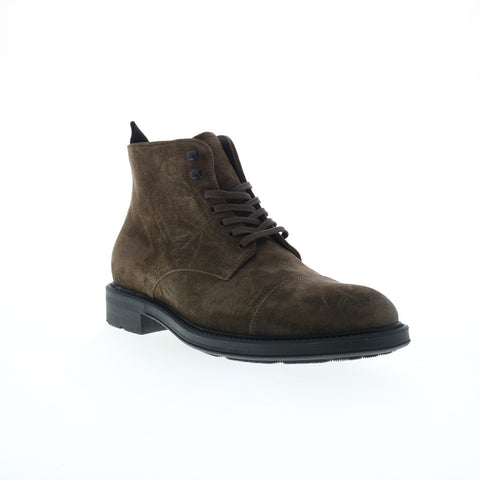 Bruno Magli Owen MB4OWEO0 Mens Brown Suede Lace Up Casual Dress Boots