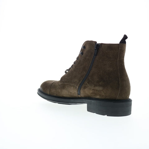 Bruno Magli Owen MB4OWEO0 Mens Brown Suede Lace Up Casual Dress Boots