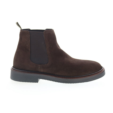 Bruno Magli Rafael MB4RAFC1 Mens Brown Suede Slip On Chelsea Boots