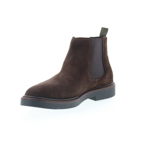 Bruno Magli Rafael MB4RAFC1 Mens Brown Suede Slip On Chelsea Boots