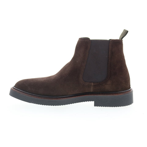 Bruno Magli Rafael MB4RAFC1 Mens Brown Suede Slip On Chelsea Boots