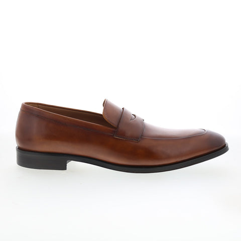 Bruno Magli Cilo MB5CILC0 Mens Brown Leather Loafers & Slip Ons Penny Shoes