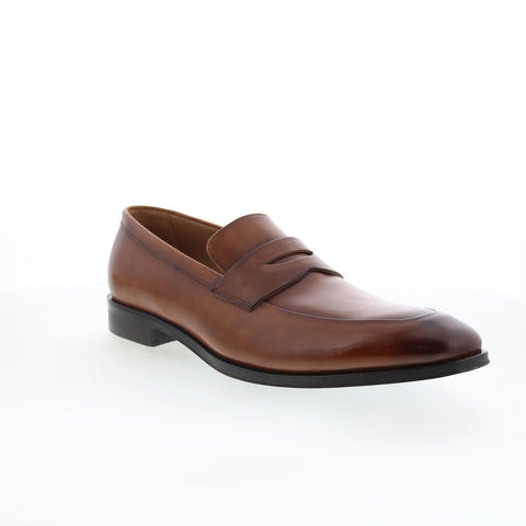 Bruno Magli Cilo MB5CILC0 Mens Brown Leather Loafers & Slip Ons Penny Shoes