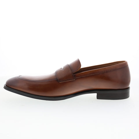 Bruno Magli Cilo MB5CILC0 Mens Brown Leather Loafers & Slip Ons Penny Shoes