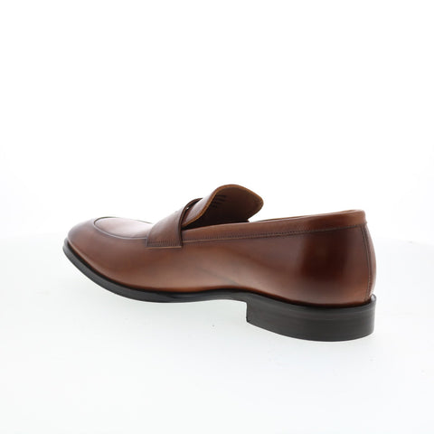 Bruno Magli Cilo MB5CILC0 Mens Brown Leather Loafers & Slip Ons Penny Shoes