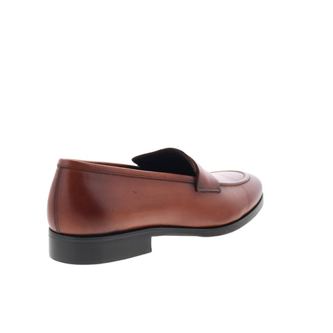 Bruno Magli Nolan MB5NOLB0 Mens Brown Leather Loafers & Slip Ons Penny Shoes