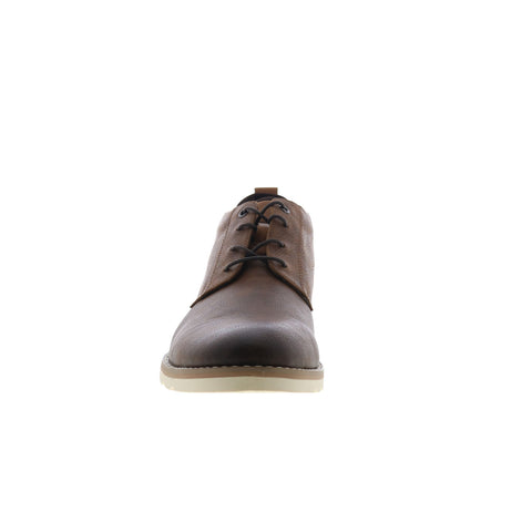 Steve Madden M-Brakon Mens Brown Leather Lace Up Chukkas Boots