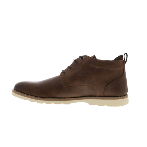 Steve Madden M-Brakon Mens Brown Leather Lace Up Chukkas Boots