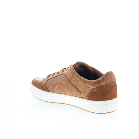 Propet Kellen MCA062LTAN Mens Brown Wide Leather Lifestyle Sneakers Shoes