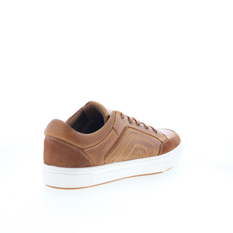Propet Kellen MCA062LTAN Mens Brown Wide Leather Lifestyle Sneakers Shoes