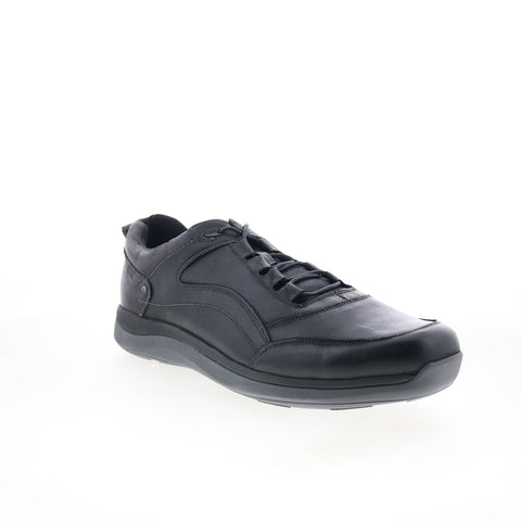Propet Parson MCA112LBLK Mens Black Wide Leather Lifestyle Sneakers Shoes