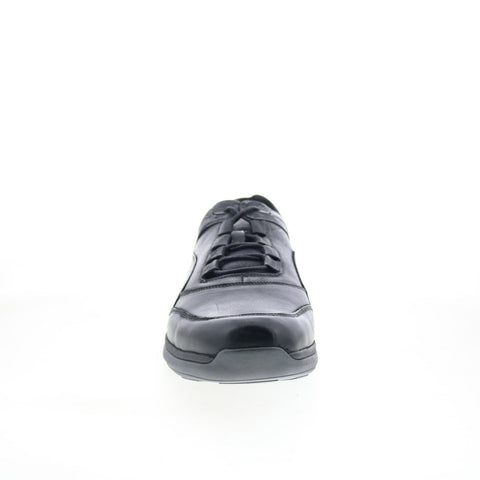 Propet Parson MCA112LBLK Mens Black Wide Leather Lifestyle Sneakers Shoes