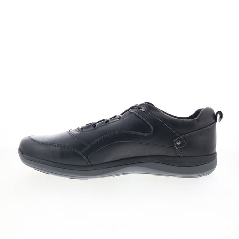 Propet Parson MCA112LBLK Mens Black Wide Leather Lifestyle Sneakers Shoes