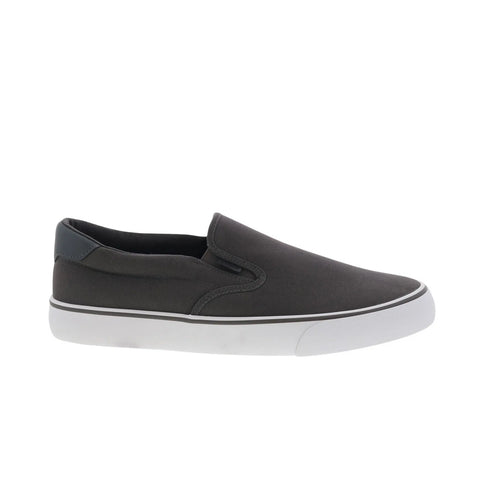Lugz Clipper MCLIPRC-0257 Mens Gray Canvas Slip On Lifestyle Sneakers Shoes