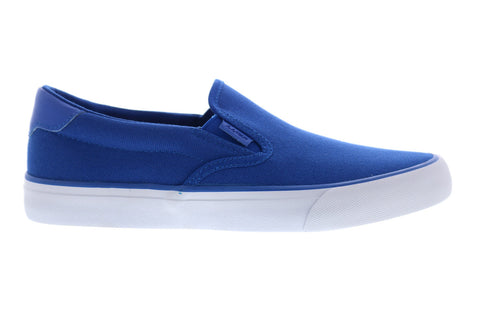 Lugz Clipper MCLIPRC-485 Mens Blue Canvas Slip On Lifestyle Sneakers Shoes