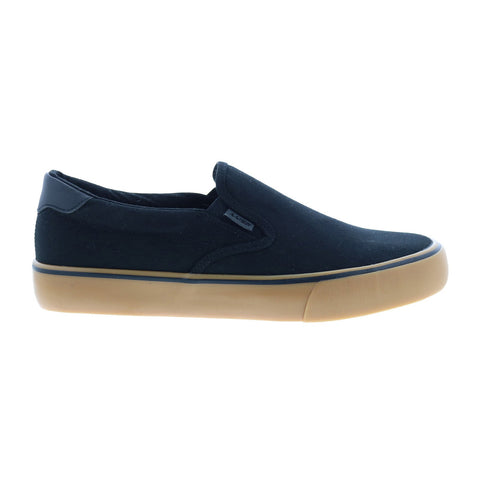 Lugz Clipper MCLPRC-0049 Mens Black Canvas Slip On Lifestyle Sneakers Shoes