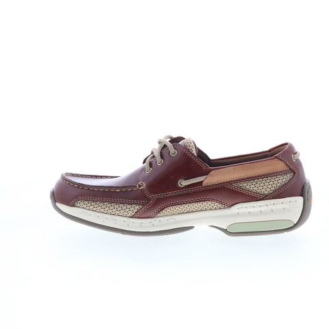 Dunham Captain Mens Brown Extra Wide Loafers & Slip Ons Boat Shoes