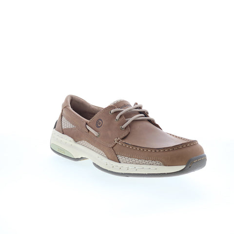 Dunham Captain MCN410TN Mens Brown Narrow Loafers & Slip Ons Boat Shoes
