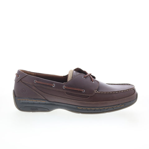 Dunham Shoreline Mens Brown Extra Wide 4E Loafers & Slip Ons Boat Shoes