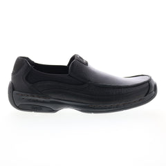 Dunham Wade MCN422BK Mens Black Leather Loafers & Slip Ons Casual Shoes