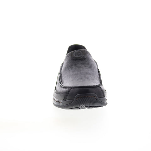 Dunham Wade MCN422BK Mens Black Leather Loafers & Slip Ons Casual Shoes