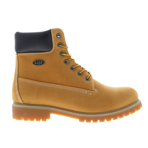 Lugz Convoy Wr MCNWK-7470 Mens Brown Nubuck Leather Lace Up Casual Dress Boots