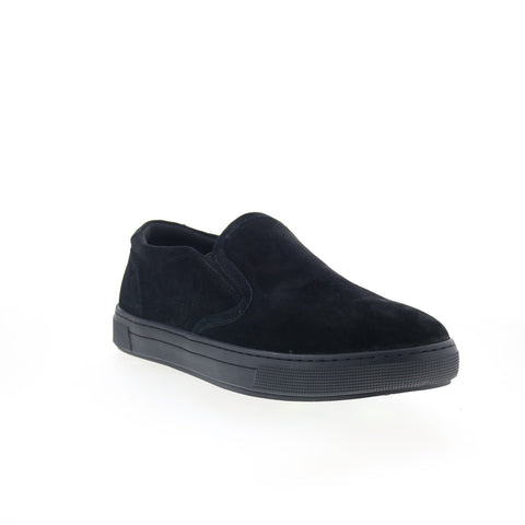 Propet Kip MCX074SBLK Mens Black Suede Slip On Lifestyle Sneakers Shoes