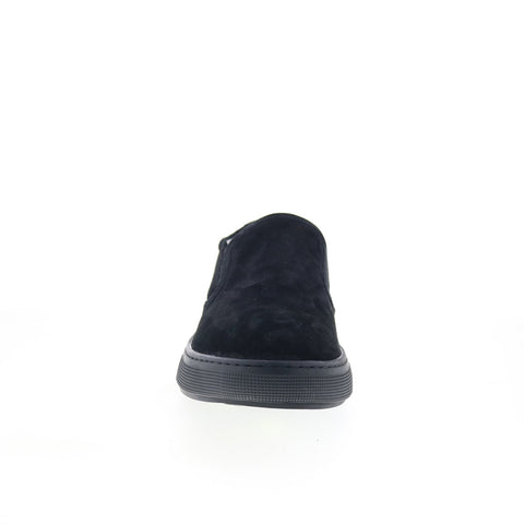 Propet Kip MCX074SBLK Mens Black Suede Slip On Lifestyle Sneakers Shoes