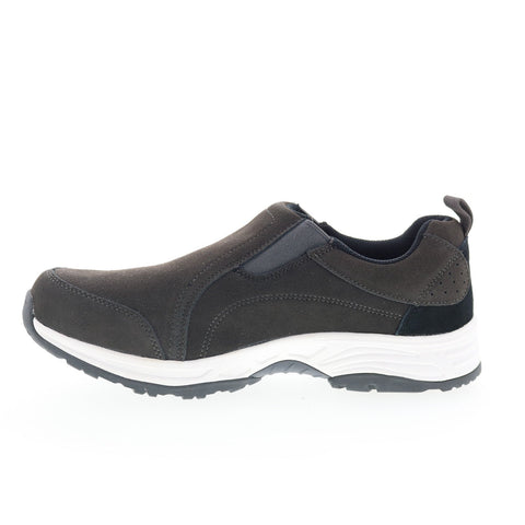Propet Cash MCX104S Mens Gray Suede Slip On Lifestyle Sneakers Shoes