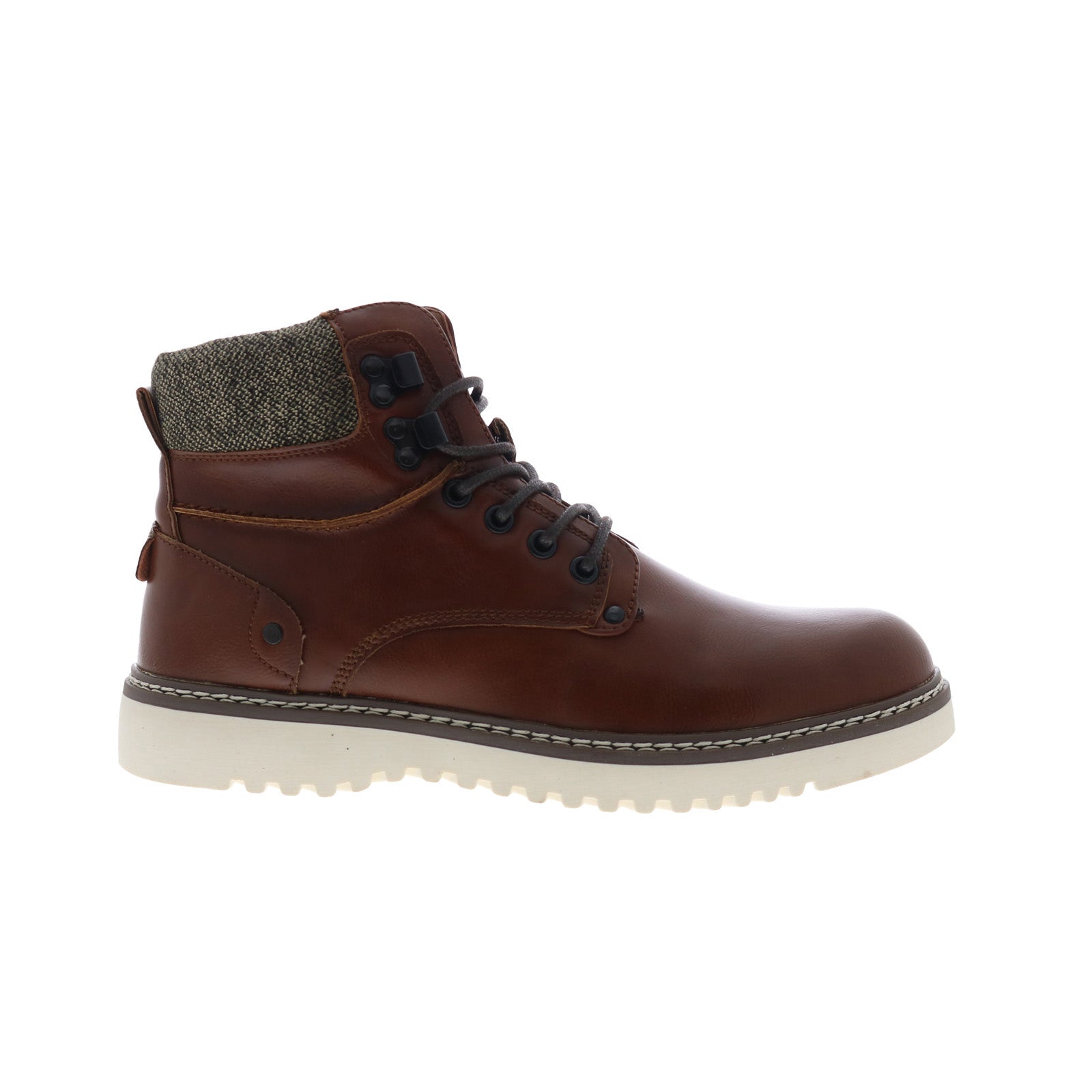 M25 Steve Madden Brown Yenith Men\'s Lace Up Leather Boot 11.5 M HAYNES Brown Leather Men main image 3