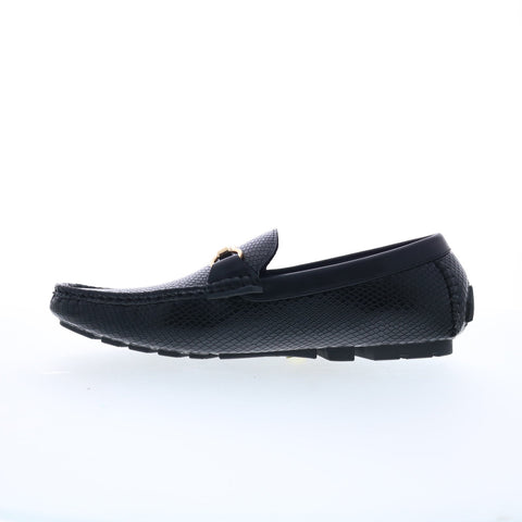 Steve Madden M-Duppln Mens Black Synthetic Loafers & Slip Ons Moccasin Shoes